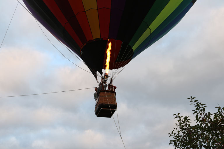 Hot Air Balloon Landing at SSPC-19 Conference